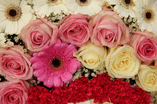 Matrimonio in rosa e bianco — Foto Stock