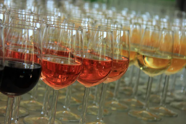 Drinks at a wedding reception — Stock Photo, Image