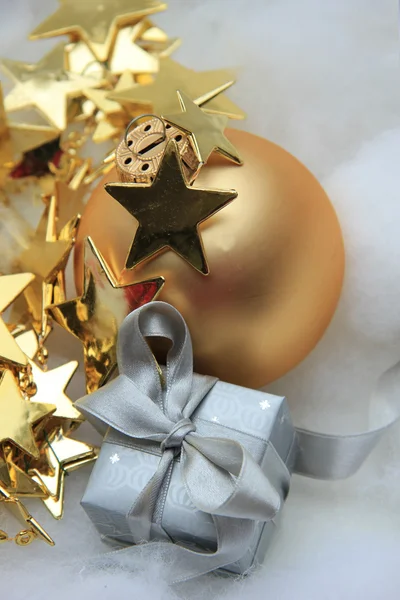 De gift van Kerstmis en decoraties — Stockfoto