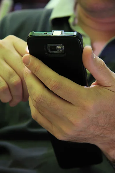 Man with smartphone — Stock Photo, Image