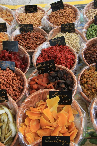 Candied fruits and nuts — Stock Photo, Image