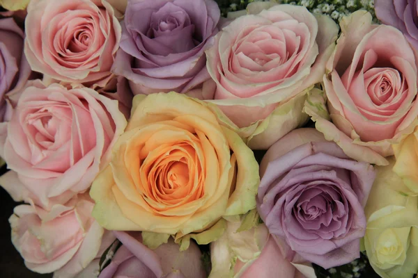 Měkké růžové svatební aranžmá — Stock fotografie