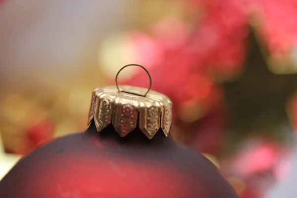 Rote Weihnachtsdekoration — Stockfoto