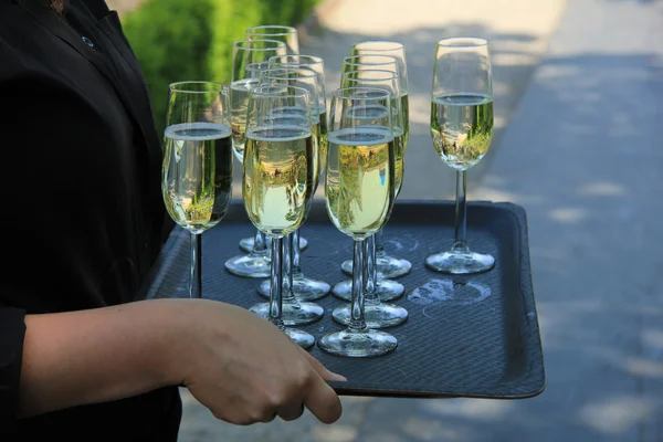 Glasses of champagne — Stock Photo, Image