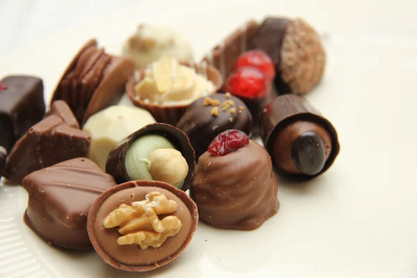 Decorated chocolates — Stock Photo, Image