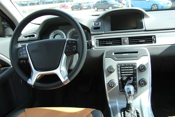 Moderne auto-interieur — Stockfoto