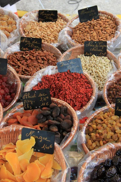 Candied fruits and nuts — Stock Photo, Image