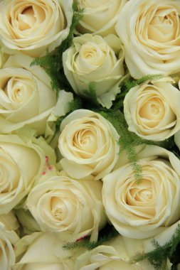 Düğün aranjman beyaz güller