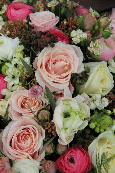 Arrangement nuptial rose et blanc — Photo