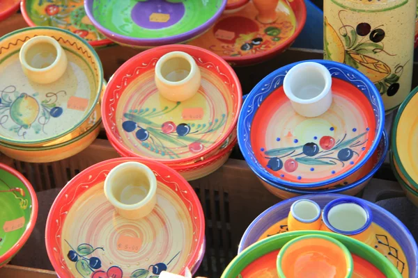 Pottery at a market — Stock Photo, Image