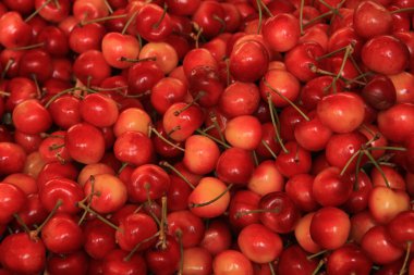 Cherries at a market