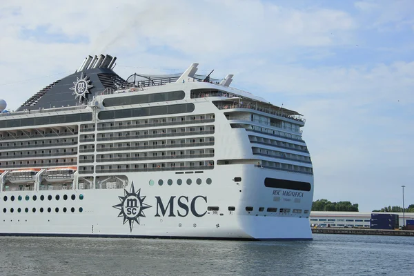 Velsen, Hollanda, 7 Temmuz 2014: msc magnifica — Stok fotoğraf