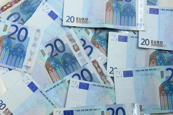 Twenty euro notes — Stock Photo, Image