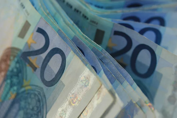 Twenty euro notes — Stock Photo, Image