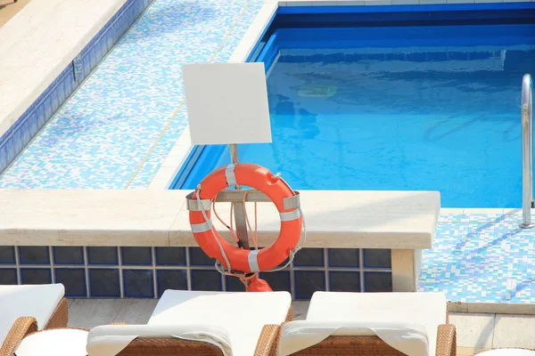 Swimming pool area at cruise ship — Stock Photo, Image