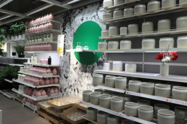 Haarlem, Hollanda - 9 Ekim 2021: Ikea mağaza galerisi