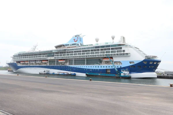 Ijmuiden Holanda Julho 2021 Marella Discovery Terminal Final Pandemia Covid — Fotografia de Stock