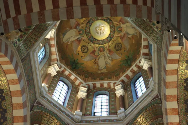 Marsylia Francja Września 2019 Katedra Notre Dame Garde Marsylii Francja — Zdjęcie stockowe