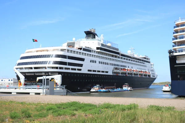 Ijmuiden Nizozemsko Července 2021 Vasco Gama Mystic Plavby Terminálu Konci — Stock fotografie