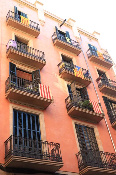 Barcelona Spanien September 2019 Straße Gotischen Viertel Barrio Gotico Barcelona — Stockfoto