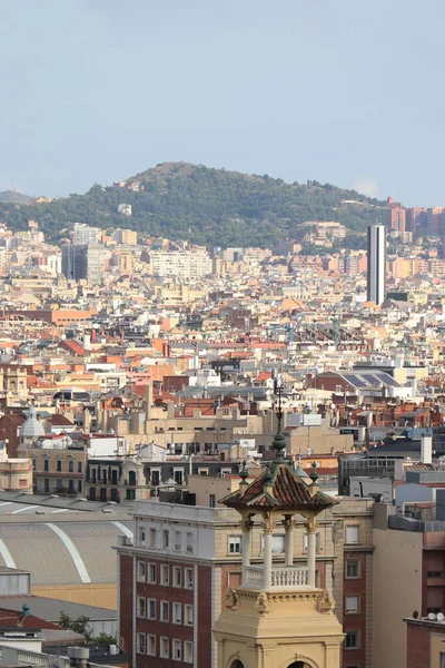 Barcelona España Septiembre 2019 Vista Plaza España Barcelona Vista Desde — Foto de Stock