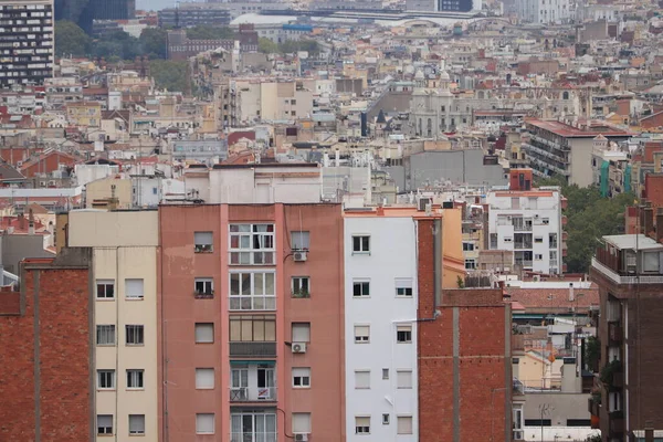 バルセロナ スペイン 2019年9月28日 パルクグエルから見えるバルセロナの景色 背景に地中海 — ストック写真
