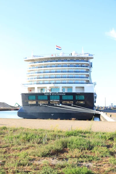 Ijmuiden Hollandia 2020 Június Nieuw Statendam Karbantartás Céljából Felison Terminálnál — Stock Fotó