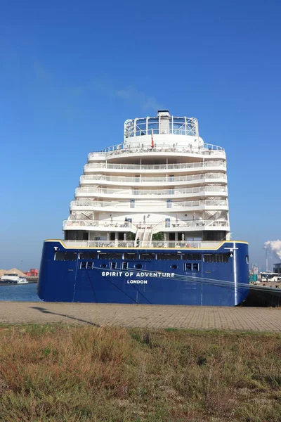 Ijmuiden Hollanda Ekim 2021 Felison Cruise Terminali Demirlemiş Macera Gezileri — Stok fotoğraf