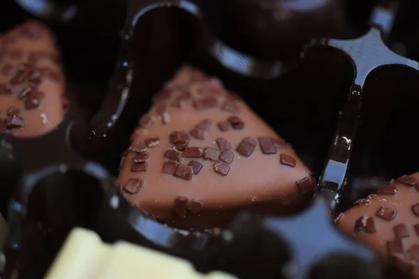 Luxurious Belgium Chocolates Pralines Gift Box — Stock Photo, Image