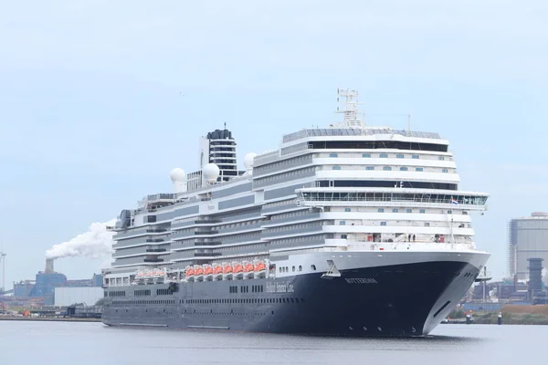 Ijmuiden Nederländerna Oktober 2021 Rotterdam Drivs Holland America Line Nordsjökanalen — Stockfoto