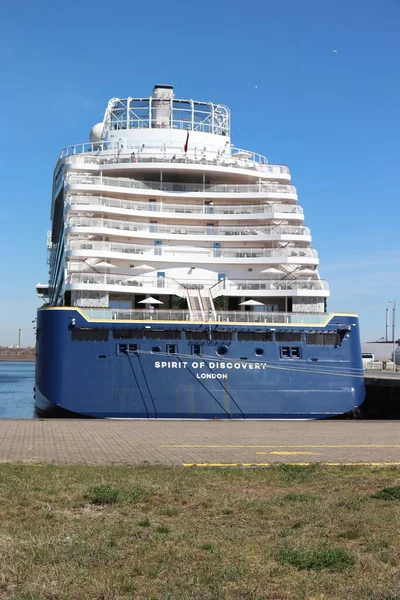 Ijmuiden Hollanda Nisan 2022 Felison Cruise Terminalinde Discovery Saga Cruises — Stok fotoğraf