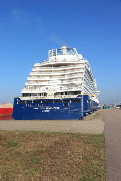 Ijmuiden Nederländerna Oktober 2021 Spirit Adventure Saga Cruises Förtöjd Vid — Stockfoto