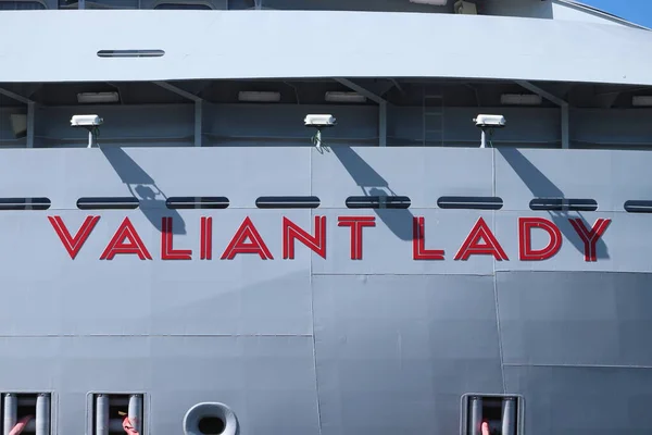 Ijmuiden Netherlands April 20Th 2022 Valiant Lady Cruise Ship Operated — Foto de Stock