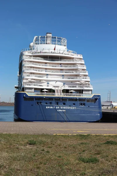 Ijmuiden Hollanda Nisan 2022 Felison Cruise Terminalinde Discovery Saga Cruises — Stok fotoğraf