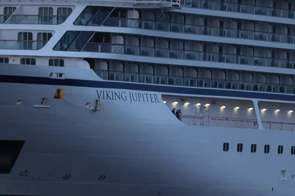 Ijmuiden April 2022 Viking Jupiter Bediend Door Viking Cruises Detail — Stockfoto