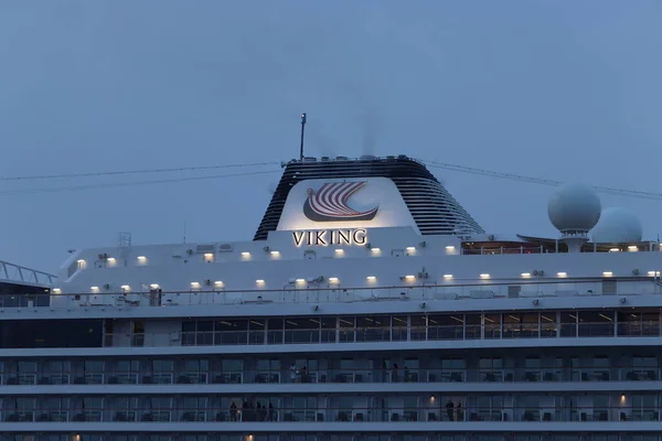 Ijmuiden April 2022 Viking Jupiter Bediend Door Viking Cruises Detail — Stockfoto