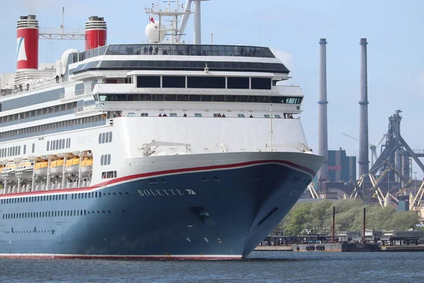 Ijmuiden Países Baixos Abril 2022 Bolette Navio Cruzeiro Operado Por — Fotografia de Stock