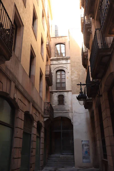 Barcelona Espanja Syyskuu 30Th 2019 Street Gothic Quarter Barrio Gotico — kuvapankkivalokuva