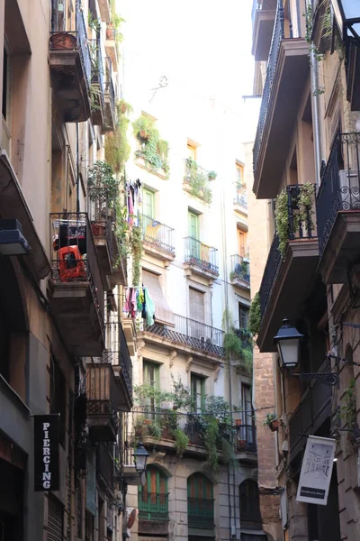 Barcellona Spagna Settembre 2019 Nel Quartiere Gotico Barrio Gotico Barcellona — Foto Stock