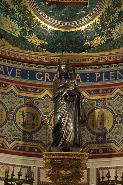 Marsiglia Francia Settembre 2019 Cattedrale Notre Dame Garde Marsiglia Interno — Foto Stock