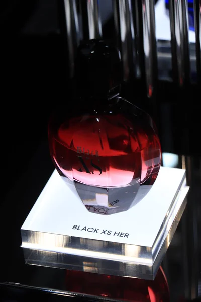 Barselona Spanya Eylül 2019 Paco Rabanne Black Barcelona Lüks Bir — Stok fotoğraf