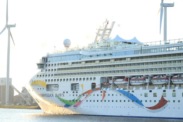 Ijmuiden Países Bajos Mayo 2022 Norwegian Dawn Norwegian Cruise Line — Foto de Stock