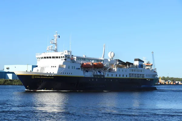 Ijmuiden Nizozemsko Června 2022 National Geographic Explorer North Sea Canal — Stock fotografie