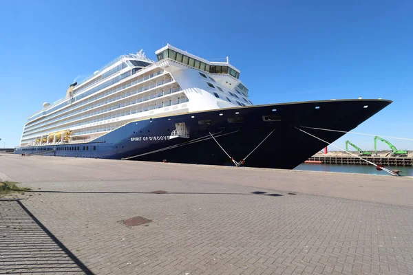 Ijmuiden Holanda Abril 2022 Spirit Discovery Saga Cruises Atracados Felison — Fotografia de Stock