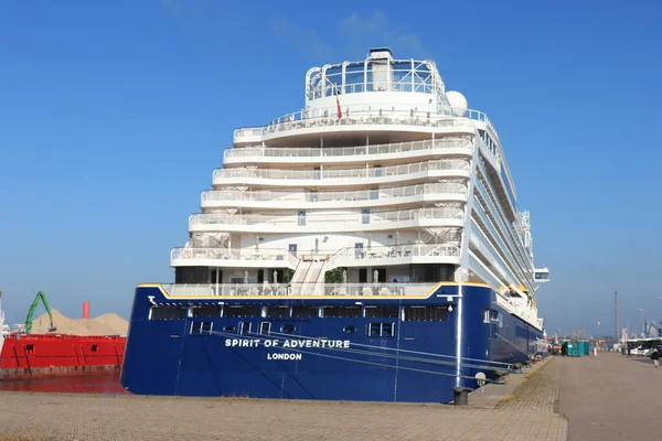 Ijmuiden Paesi Bassi Ottobre 2021 Spirit Adventure Saga Cruises Ormeggiato — Foto Stock