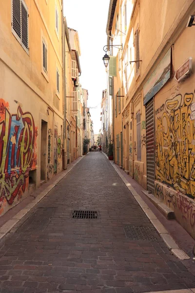 Marseille France September 2019 Street Marseille Quartier Panier 색상의 — 스톡 사진