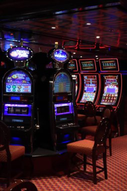 Barselona, İspanya - 24 Eylül 2019: Costa Magica Kumarhanesi