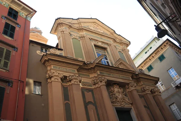 Savona Italien September 2019 Chiesa Sant Andrea Kattolische Kirche Historischen — Stockfoto