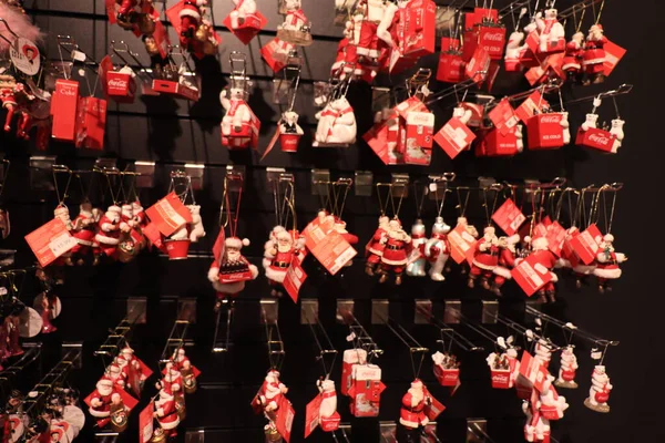 Santpoort Noord Holanda Dezembro 2021 Decorações Natal Coca Cola Exposição — Fotografia de Stock