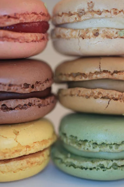 Macarons Different Pastel Colors Flavors — Stock Photo, Image
